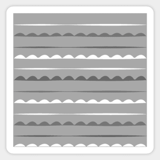 Stripes Decor. grey. white. Sticker